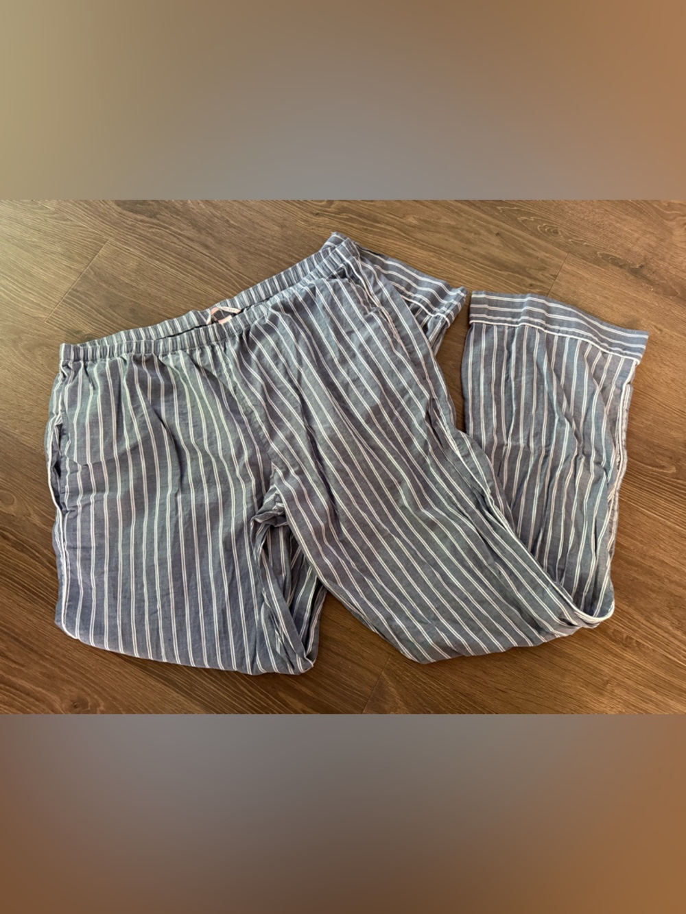 Victoria's Secret Striped Pajama Pants Comfy And Cute Size Large Pockets